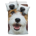 Jack Russell Terrier Portrait Print Duvet Cover Bedding Set