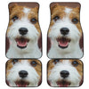 Jack Russell Terrier Portrait Print Front and Back Car Floor Mats