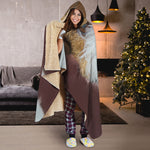 Jack Russell Terrier Portrait Print Hooded Blanket