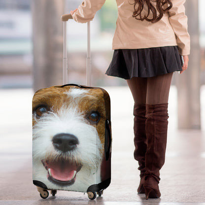 Jack Russell Terrier Portrait Print Luggage Cover