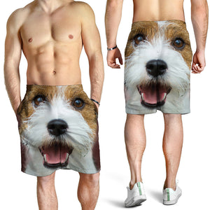Jack Russell Terrier Portrait Print Men's Shorts