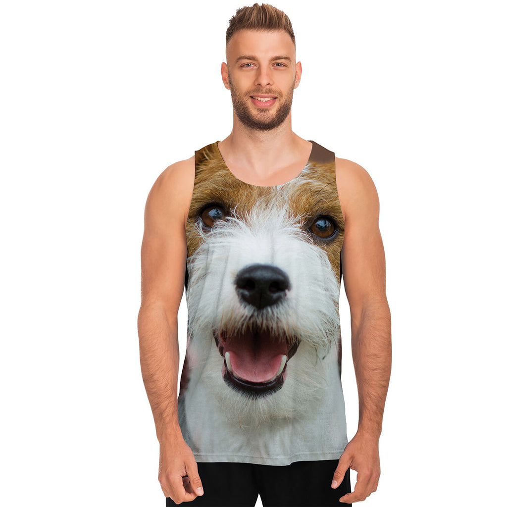 Jack Russell Terrier Portrait Print Men's Tank Top