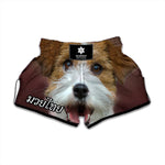 Jack Russell Terrier Portrait Print Muay Thai Boxing Shorts