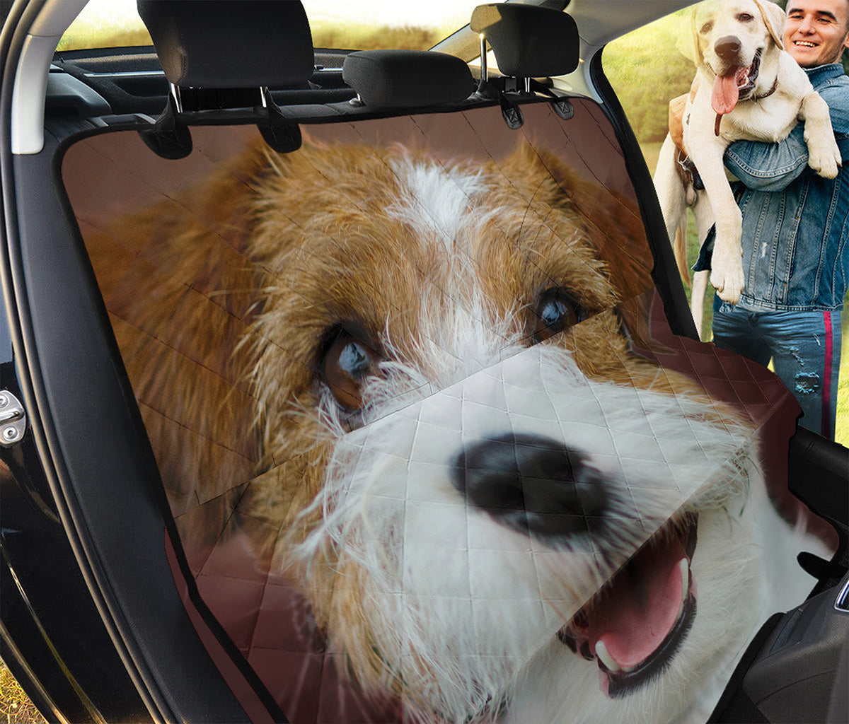 Jack Russell Terrier Portrait Print Pet Car Back Seat Cover