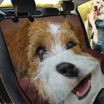 Jack Russell Terrier Portrait Print Pet Car Back Seat Cover