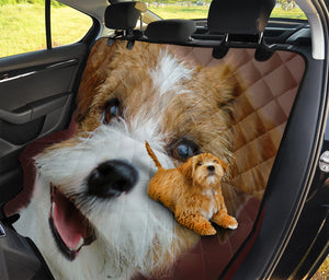 Jack Russell Terrier Portrait Print Pet Car Back Seat Cover