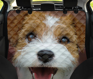 Jack Russell Terrier Portrait Print Pet Car Back Seat Cover