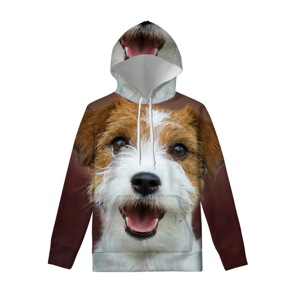 Jack Russell Terrier Portrait Print Pullover Hoodie