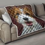 Jack Russell Terrier Portrait Print Quilt