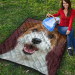 Jack Russell Terrier Portrait Print Quilt