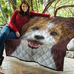 Jack Russell Terrier Portrait Print Quilt