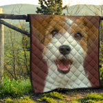 Jack Russell Terrier Portrait Print Quilt