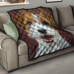 Jack Russell Terrier Portrait Print Quilt