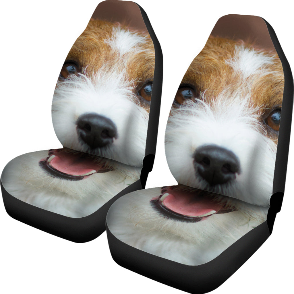 Jack Russell Terrier Portrait Print Universal Fit Car Seat Covers