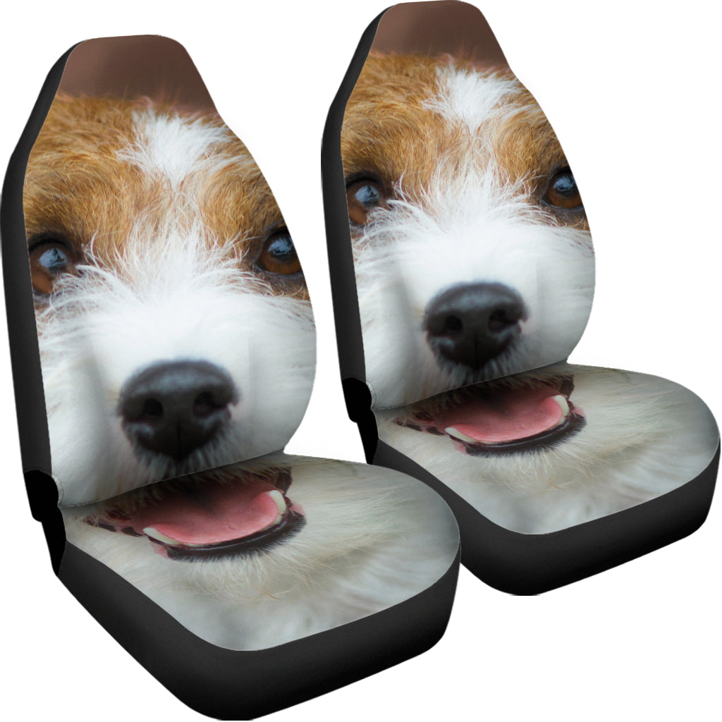 Jack Russell Terrier Portrait Print Universal Fit Car Seat Covers