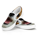 Jack Russell Terrier Portrait Print White Slip On Sneakers
