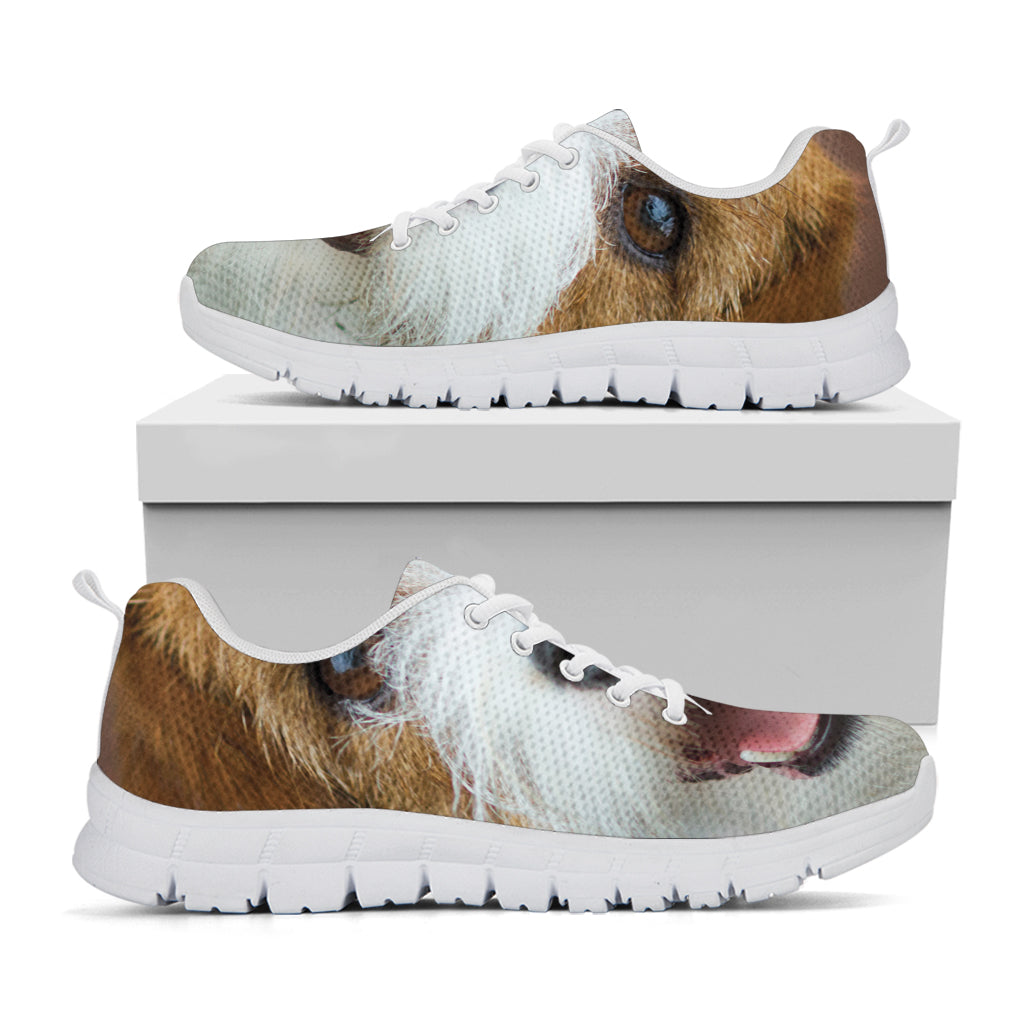 Jack Russell Terrier Portrait Print White Sneakers