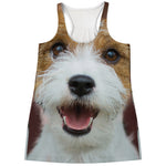 Jack Russell Terrier Portrait Print Women's Racerback Tank Top