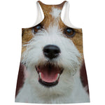 Jack Russell Terrier Portrait Print Women's Racerback Tank Top