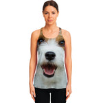 Jack Russell Terrier Portrait Print Women's Racerback Tank Top