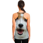Jack Russell Terrier Portrait Print Women's Racerback Tank Top