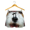 Jack Russell Terrier Portrait Print Women's Shorts