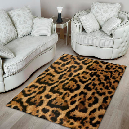Jaguar Fur Pattern Print Area Rug