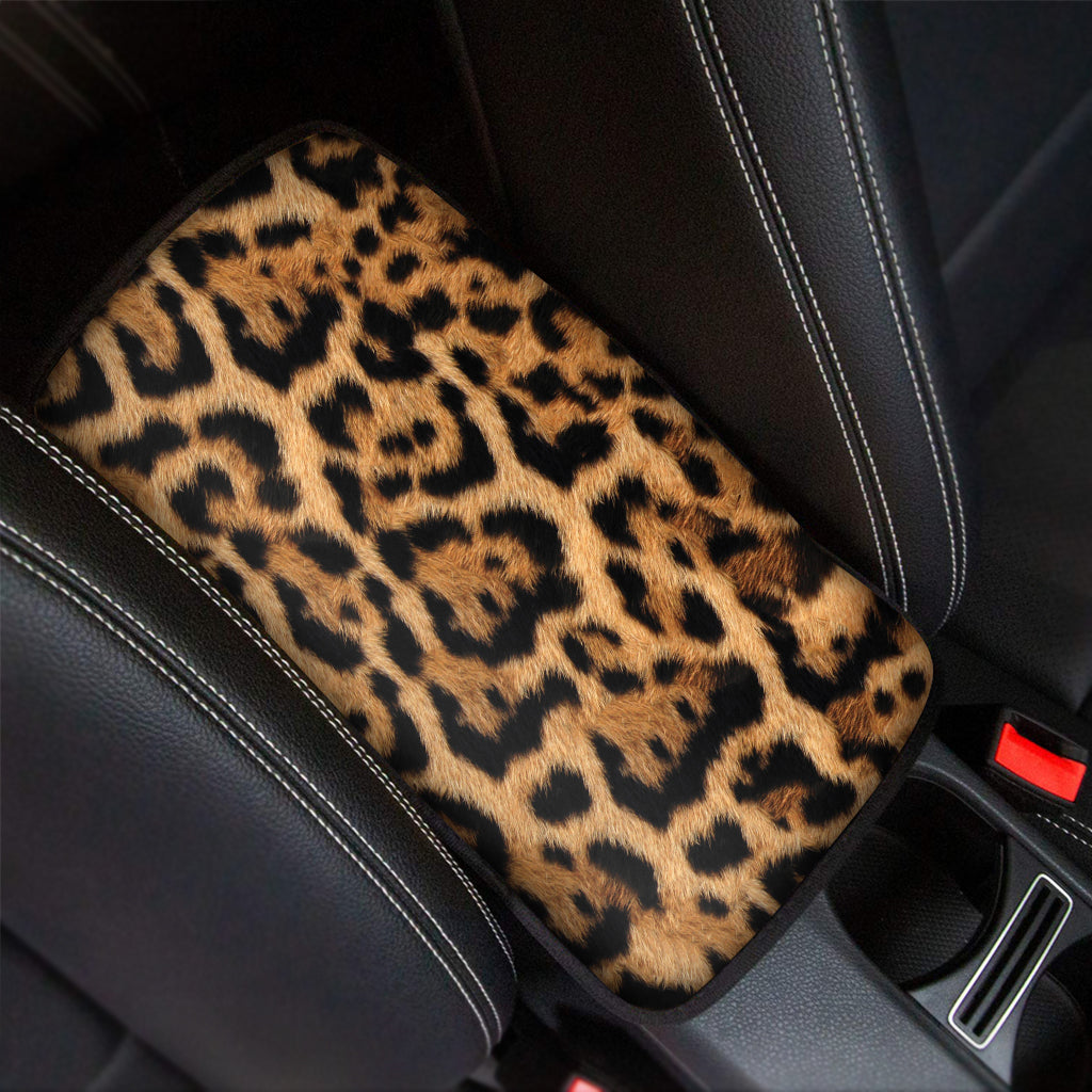 Jaguar Fur Pattern Print Car Center Console Cover