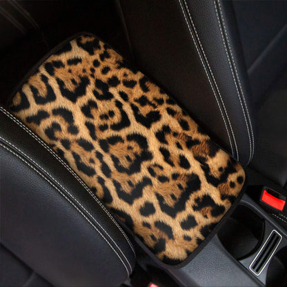Jaguar Fur Pattern Print Car Center Console Cover