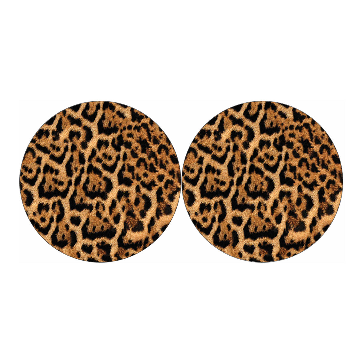 Jaguar Fur Pattern Print Car Coasters