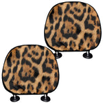 Jaguar Fur Pattern Print Car Headrest Covers