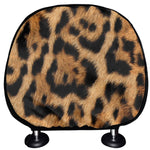 Jaguar Fur Pattern Print Car Headrest Covers
