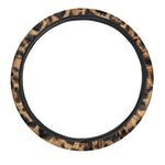 Jaguar Fur Pattern Print Car Steering Wheel Cover