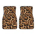 Jaguar Fur Pattern Print Front Car Floor Mats