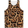 Jaguar Fur Pattern Print Men's Tank Top