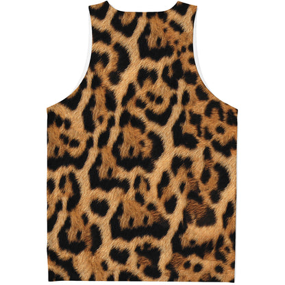 Jaguar Fur Pattern Print Men's Tank Top