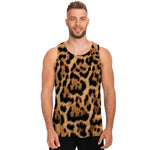 Jaguar Fur Pattern Print Men's Tank Top