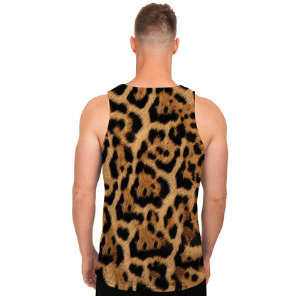 Jaguar Fur Pattern Print Men's Tank Top