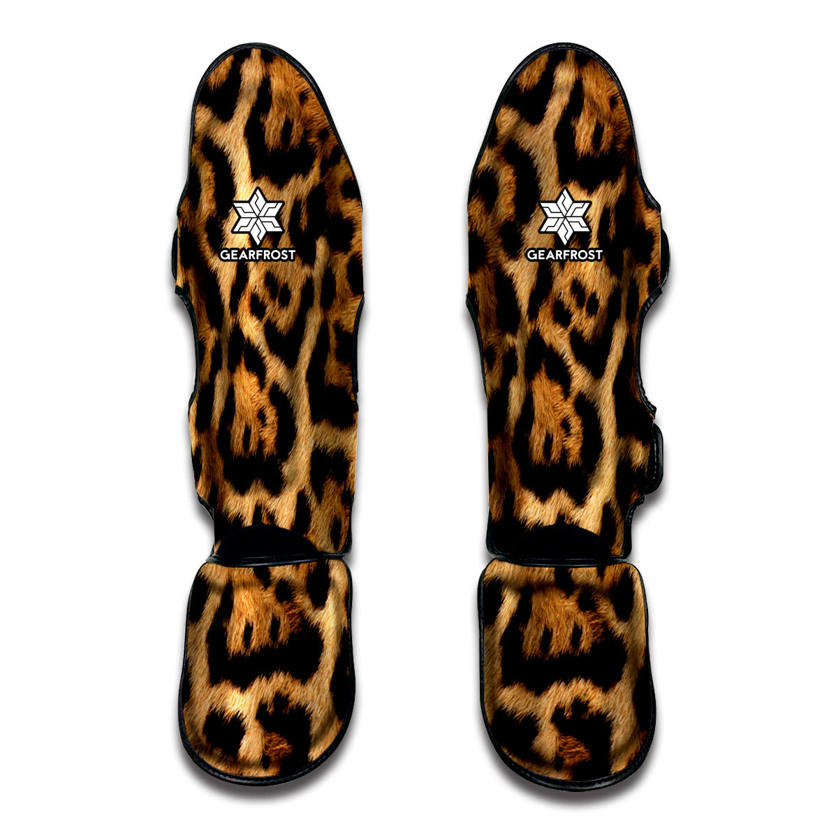 Jaguar Fur Pattern Print Muay Thai Shin Guard