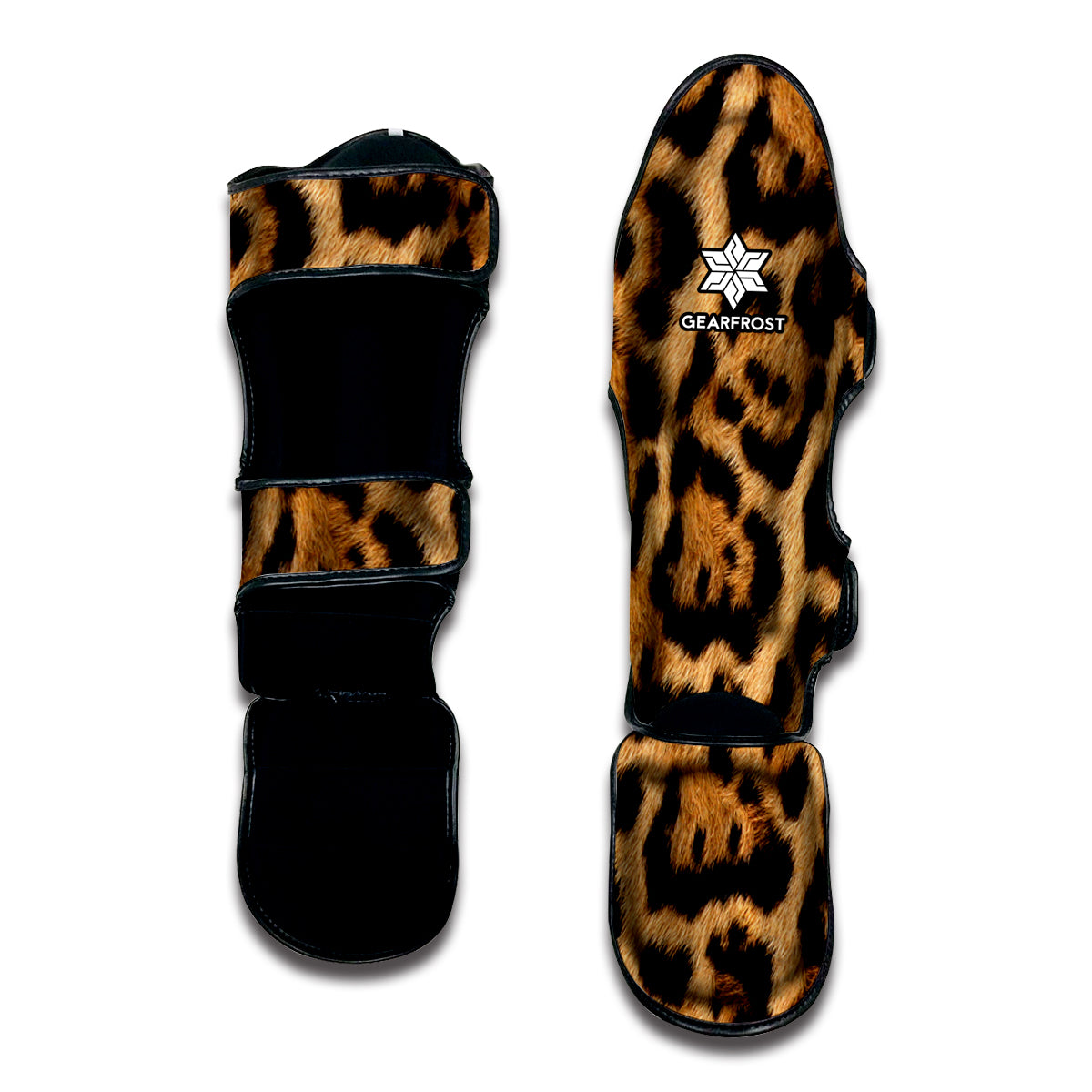 Jaguar Fur Pattern Print Muay Thai Shin Guard