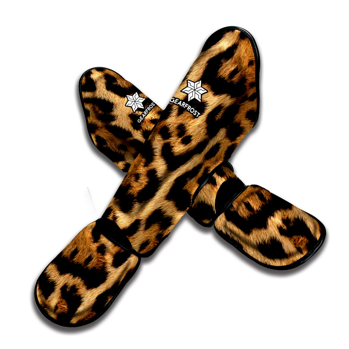 Jaguar Fur Pattern Print Muay Thai Shin Guard