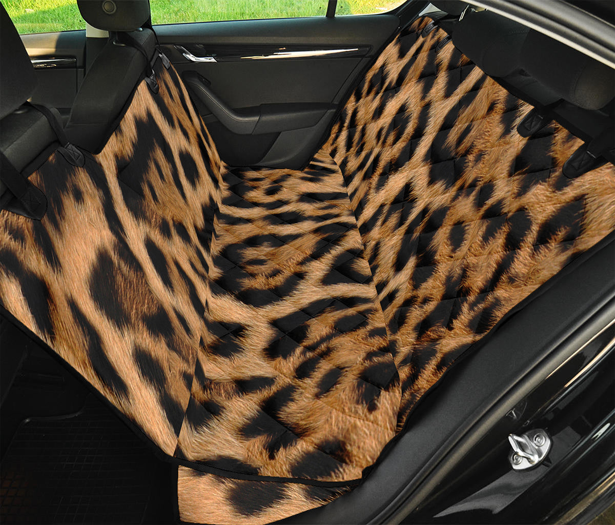 Jaguar Fur Pattern Print Pet Car Back Seat Cover
