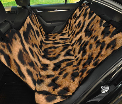 Jaguar Fur Pattern Print Pet Car Back Seat Cover