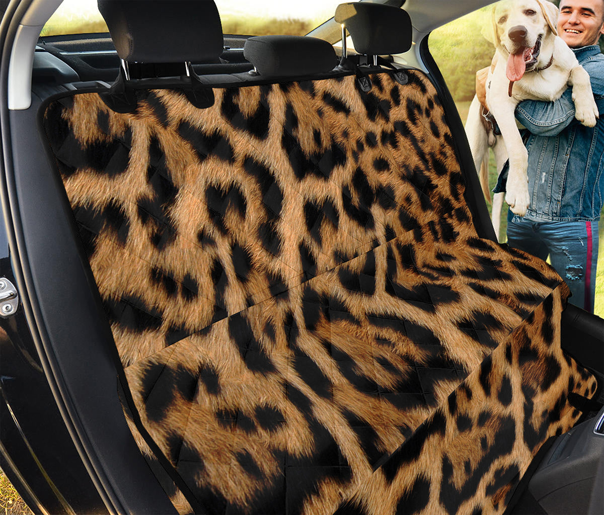 Jaguar Fur Pattern Print Pet Car Back Seat Cover