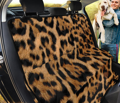 Jaguar Fur Pattern Print Pet Car Back Seat Cover
