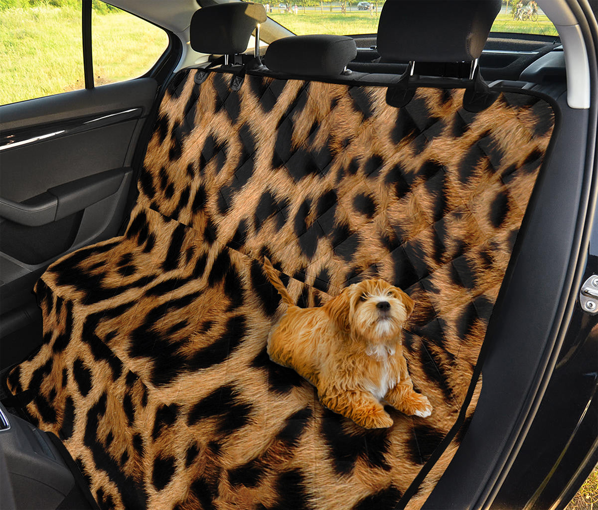 Jaguar Fur Pattern Print Pet Car Back Seat Cover