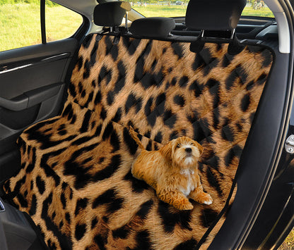 Jaguar Fur Pattern Print Pet Car Back Seat Cover