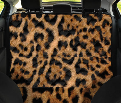 Jaguar Fur Pattern Print Pet Car Back Seat Cover