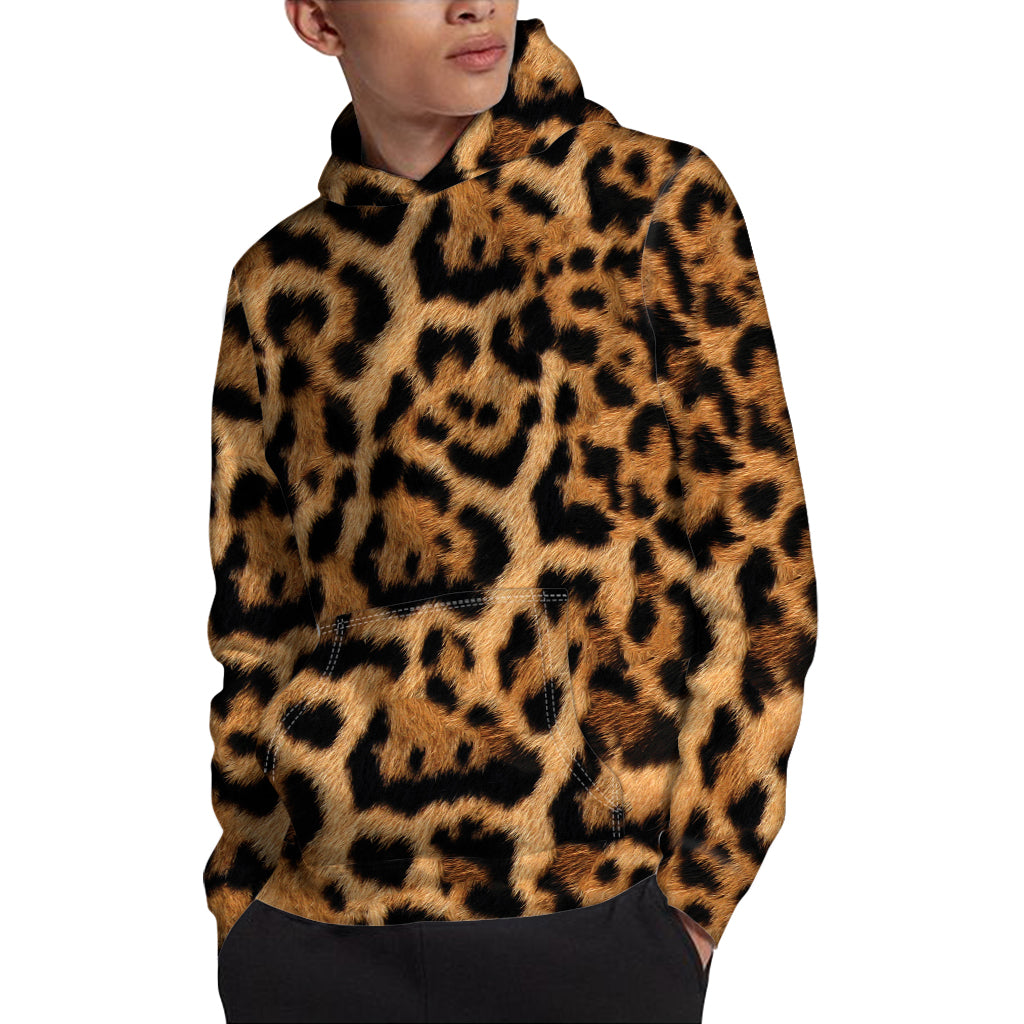Jaguar Fur Pattern Print Pullover Hoodie