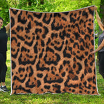 Jaguar Fur Pattern Print Quilt